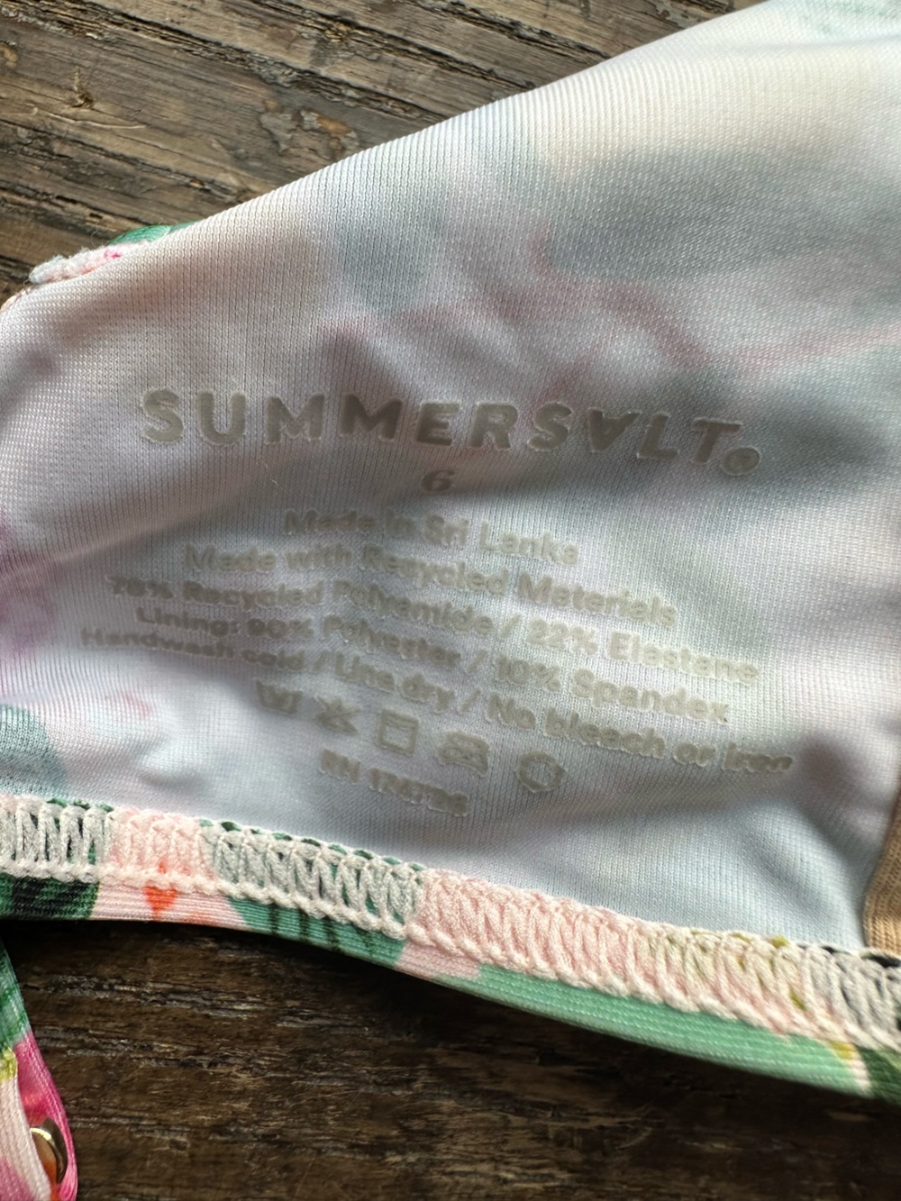 Summersalt x Rifle Paper Co. • Ruffle Oasis Bikini Top - Picture 5 of 6